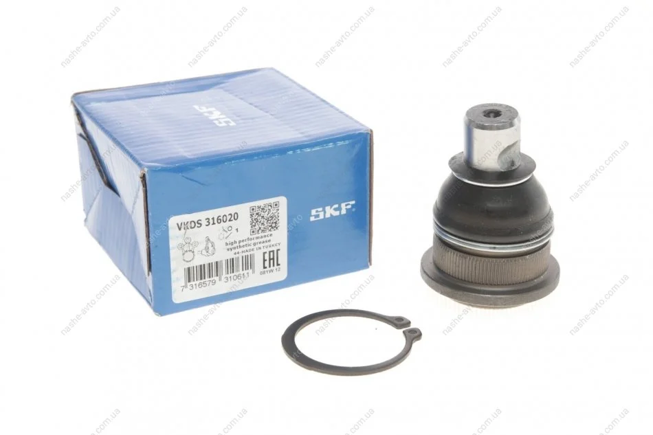 Опора кульова DACIA DOKKER, SANDERO, LOGAN 12 перед. міст (Вир-во) SKF VKDS 316020 (фото 1)