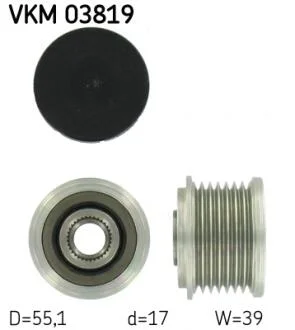 Муфта обгінна генератора SKF VKM 03819