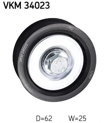 Ролик модуля натягувача ременя SKF VKM 34023 (фото 1)