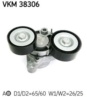 Ролик модуля натягувача ременя SKF VKM 38306