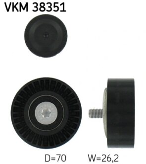 Ролик модуля натягувача ременя SKF VKM 38351