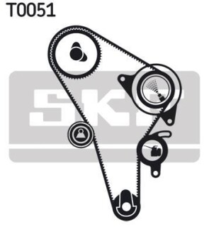 Роликовий модуль натягувача ременя (ролик, ремінь) SKF VKMA 01010