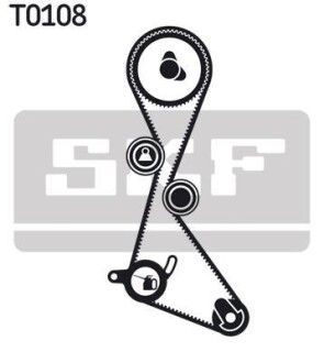 Роликовий модуль натягувача ременя (ролик, ремінь) SKF VKMA 06103