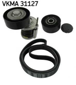 Ремень поликлиновой, комплект (ролики + ремень) SKF VKMA31127