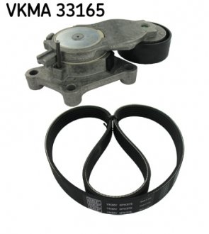 Ремень поликлиновой, комплект (ролики + ремень) SKF VKMA33165