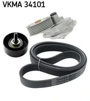 Роликовий модуль натягувача ременя (ролик, ремінь) SKF VKMA 34101