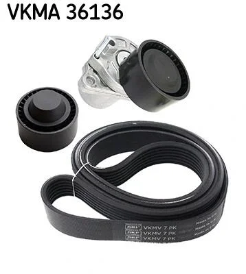Роликовий модуль натягувача ременя (ролик, ремінь) SKF VKMA 36136 (фото 1)
