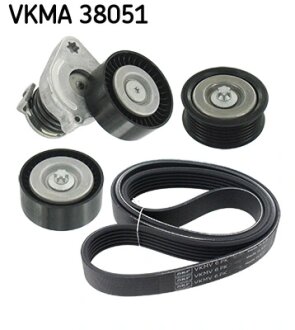 Роликовий модуль натягувача ременя (ролик, ремінь) SKF VKMA 38051