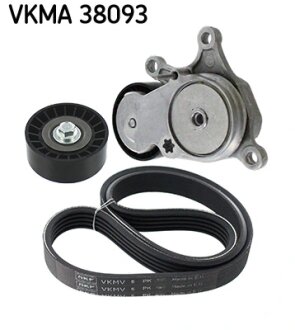 Комплект ременів поліклинових SKF VKMA 38093