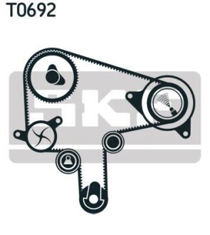 Роликовий модуль натягувача ременя (ролик, ремінь) SKF VKMA 94619