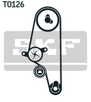 Роликовий модуль натягувача ременя (ролик, ремінь, помпа) SKF VKMC 01106-1