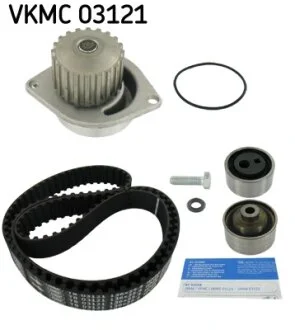 Роликовий модуль натягувача ременя (ролик, ремінь, помпа) SKF VKMC 03121