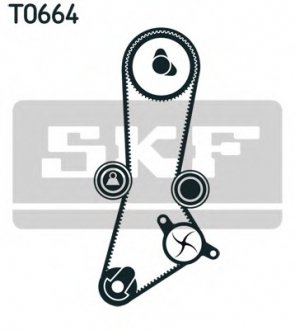 Комплект ременя ГРМ + помпа SKF VKMC 95660-3