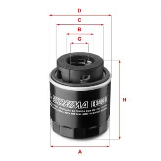 Фільтр паливний SOFIMA S 3494 R