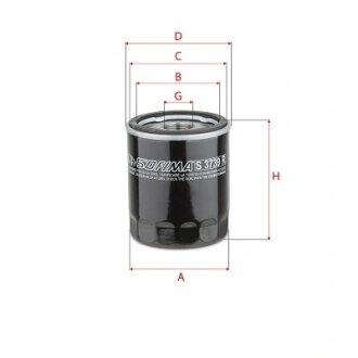 Фільтр масляний SOFIMA S 3739 R