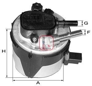 Фільтр паливний в корпусі SOFIMA S 5170 GC