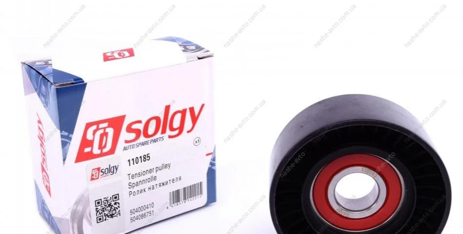 Ролик натяжний ременя генератора SOLGY 110185 (фото 1)