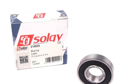 Підшипник генератора SOLGY 214034