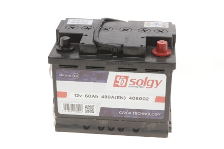 Стартерна батарея (акумулятор) SOLGY 406002