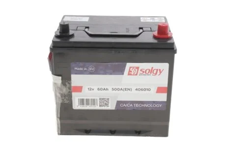 Стартерна батарея (акумулятор) SOLGY 406010
