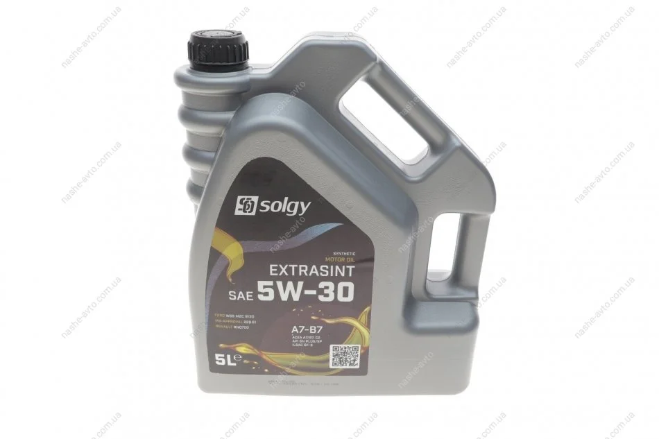 Олива моторна EXTRASINT SAE 5W-30 A7-B7 (5 L) SOLGY 504016 (фото 1)