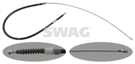 Трос ручного гальма SWAG 30948306
