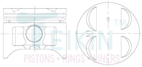 Поршень TEIKIN 38145050