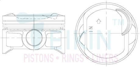Поршень TEIKIN 38657050