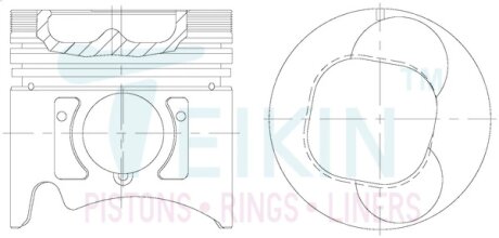 Поршень TEIKIN 39188STD