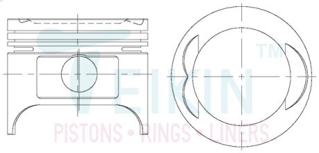 Поршень TEIKIN 42157100