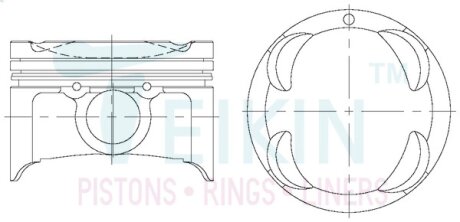 Поршень TEIKIN 42173STD