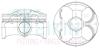 Поршень ДВС 0.5 (4шт.+пальцы) Mazda (SKYACTIV-G-II) CX-5 (13-), 3 (14-) 6 (12-) 2.0 DOHC 16V TEIKIN 42225-050 (фото 1)