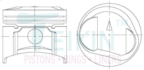 Поршень TEIKIN 43219050