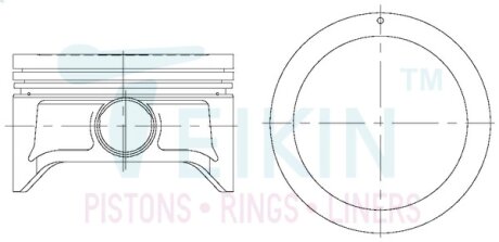 Поршень TEIKIN 44273050