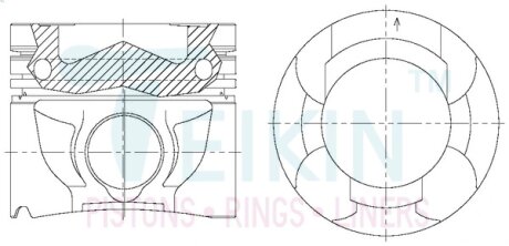 Поршень TEIKIN 44697AGSTD