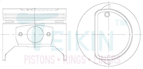 Поршень TEIKIN 46119.050