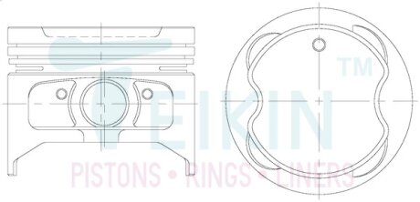 Поршень TEIKIN 46255.STD