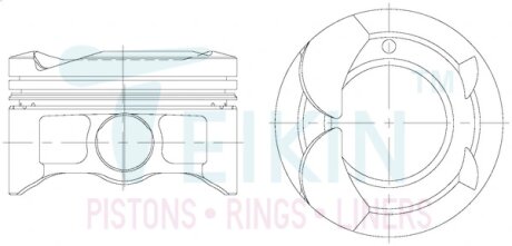 Поршень TEIKIN 46355050