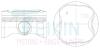 Поршень ДВС 0.5 (4шт.+пальцы) Toyota (2ZR-FE) Auris, Yaris, Corolla (07-) 1.8 DOHC EFI 16V TEIKIN 46383-050 (фото 1)