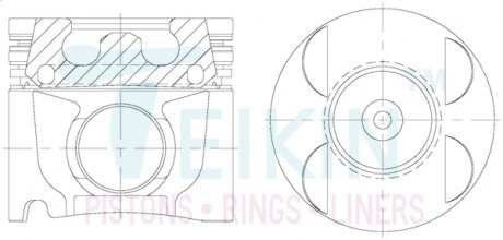 Поршень TEIKIN 46690AGSTD