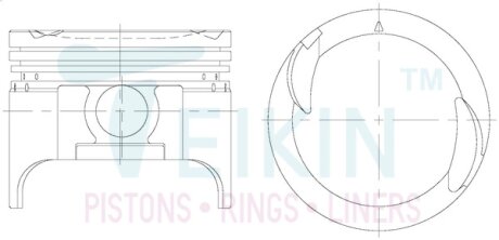 Поршень TEIKIN 49104STD