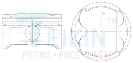 Поршень 0.5 Sonata/IX35/TCS 23410-2G000 (G4KD) TEIKIN 51144-050