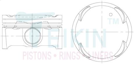 Поршень 0.5 (NU 2.0L) TEIKIN 51148-050