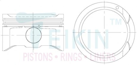 Поршень HYUNDAI TEIKIN 51612050