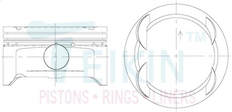 Поршень TEIKIN 51613100