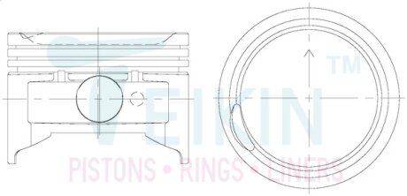 Поршень TEIKIN 52106050