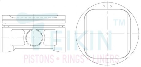 Поршень TEIKIN 55102STD