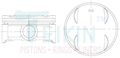 Поршень TEIKIN 55104050