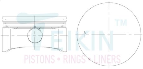 Поршні двигуна, комплект TEIKIN 56113100