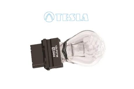 Лампа розжарювання 12V P27W W2,5x16d (3156) (габарит/стоп-сигнал) (для американських аWо) (кратно 10) TESLA B77291